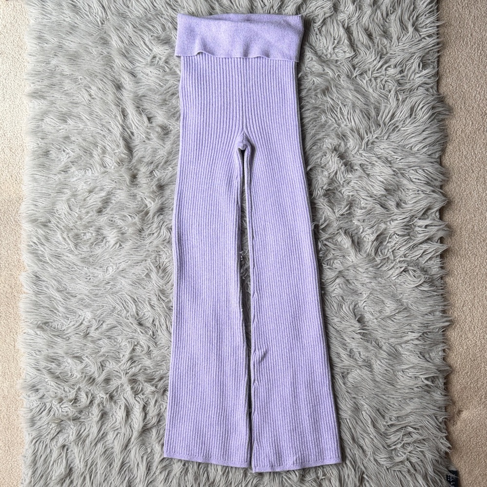 Aerie Lavender Ribbed Pants